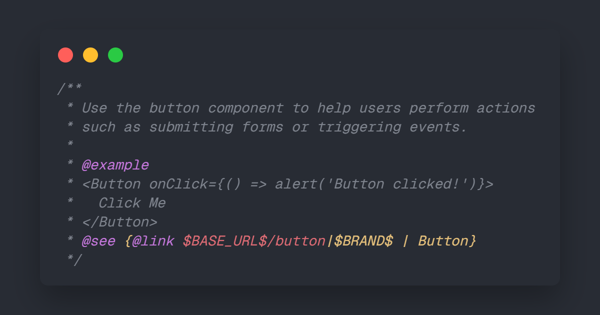 How to Use Variables in JSDoc with vite-plugin-dts